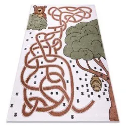 Carpet FUN Honey for children, bear, bees cream