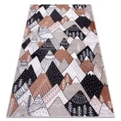 Carpet FUN Tops for children, mountains, peaks cream