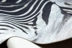 Dywan Sztuczna Skóra Bydlęca, Zebra G5128-1 Biało-czarna skórka