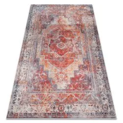 ANDRE 1684 washing carpet Frame vintage anti-slip - red