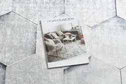 Dywan do prania ANDRE 1180 Plaster Miodu, sześcian 3D antypoślizgowy - szary
