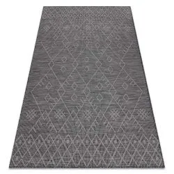 Dywan SZNURKOWY SIZAL płaskotkany PATIO 3077 Boho - czarny