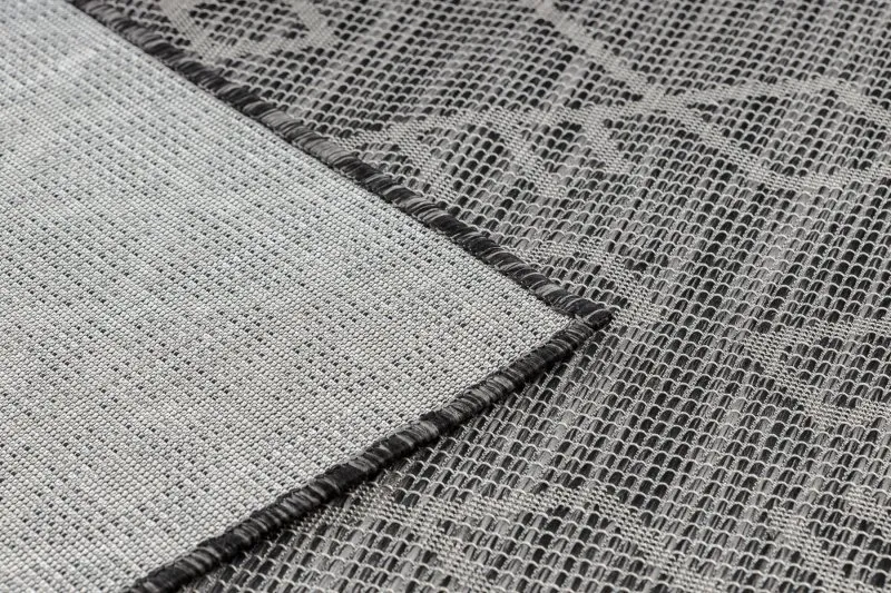 Dywan SZNURKOWY SIZAL płaskotkany PATIO 3077 Boho - czarny
