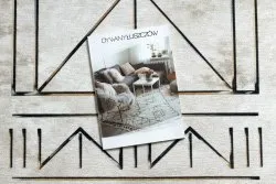 Dywan ANTIKA 125 tek, nowoczesny ramka, grecki do prania - beż / szary