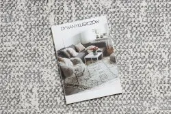 Dywan TULS nowoczesny, strukturalny, frędzle 51325 Melanż  kość słoniowa / szary 