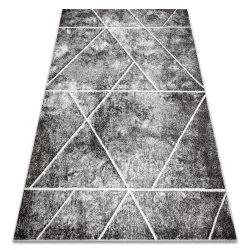 Dywan MATEO 8031/644 Nowoczesny, geometryczny, trójkąty - strukturalny szary