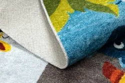 Dywan do prania JUNIOR 51858.802 Zwierzęta, Afryka dla dzieci, antypoślizgowy - szary