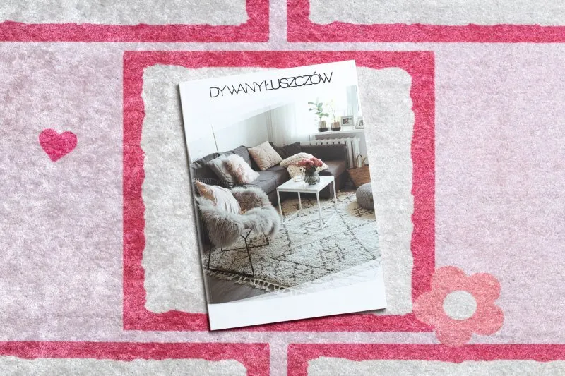 Dywan do prania JUNIOR 51828.802 Klasy, balerina dla dzieci, antypoślizgowy - różowy