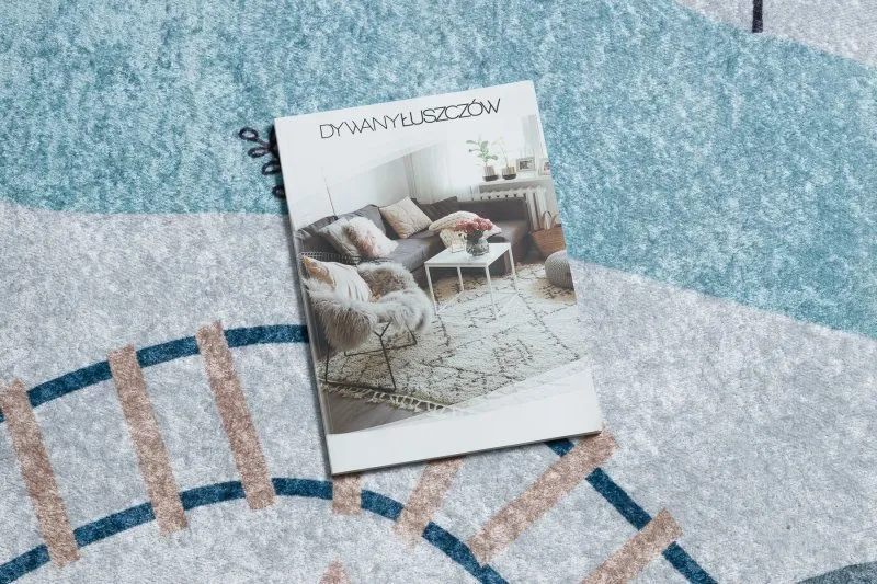 Dywan do prania JUNIOR 52243.801 Tory dla dzieci, antypoślizgowy - niebieski
