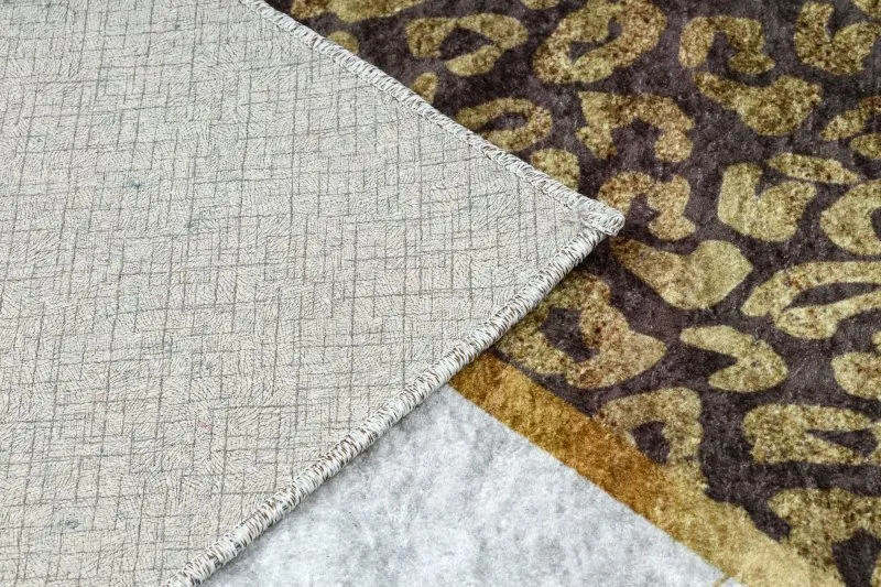 Dywan do prania MIRO 51338.805 Marmur, geometryczny antypoślizgowy - brązowy