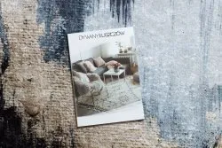 Dywan do prania MIRO 51573.802 Abstrakcja antypoślizgowy - niebieski / złoty