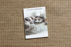 Dywan JUTE 3652 ciemny beż jednolity - jutowy, płaskotkany, frędzle