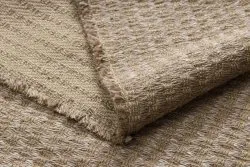 Dywan JUTE 3650 beż linie - jutowy, płaskotkany, frędzle