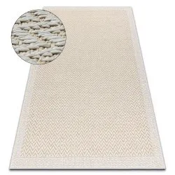 Carpet ORIGI 3726 cream - Zigzag flat-woven SISAL string