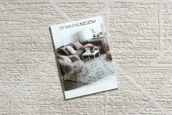 Dywan DUKE 51533 krem - Geometryczny, strukturalny, bardzo miękki, frędzle