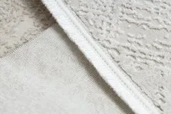 Dywan DUKE 51541 krem - Geometryczny, strukturalny, bardzo miękki, frędzle