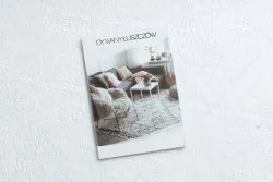 Dywan LINDO koło biały do prania, antypoślizgowy, Shaggy
