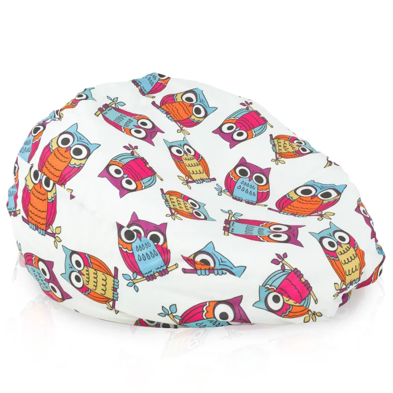 Children's bean bag featuring adorable owl design, perfect for playrooms