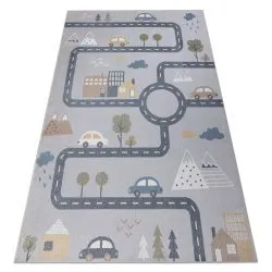 Carpet BONO 726 street, city light grey / cream