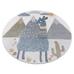 Carpet BONO 8275 circle Lama cream / light grey