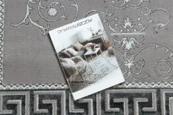 Dywan BLISS Z160AZ246 ciemnoszary / szary - Ramka, grecki ekskluzywny, strukturalny 