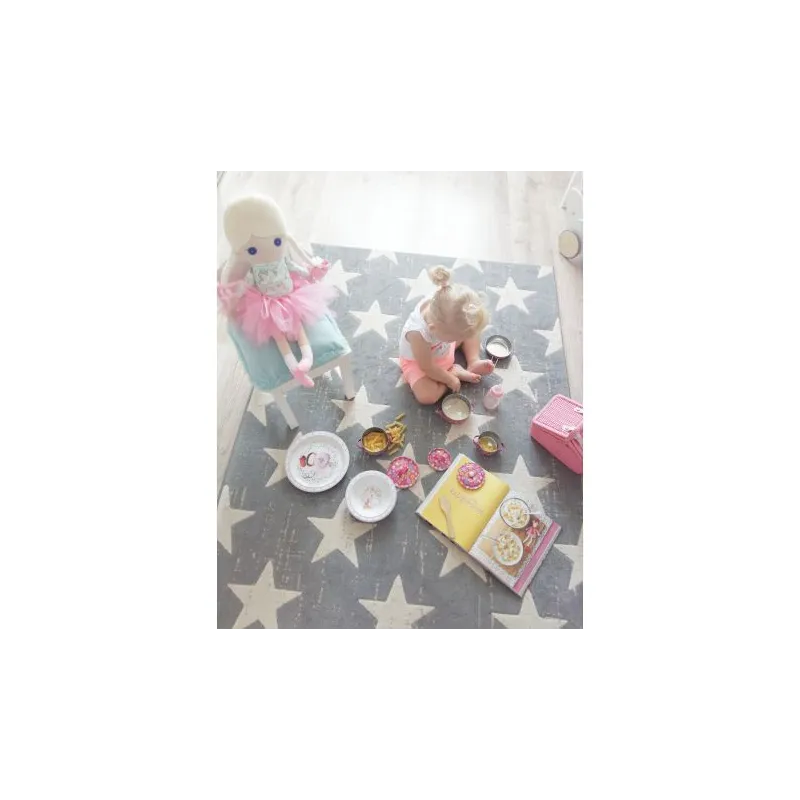 SCANDI Rug 18209/052 in grey, perfect for a child's room or nursery