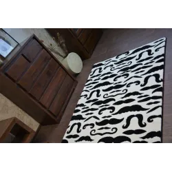 SKETCH rug in cream color, a stylish choice for bedroom or kids' room