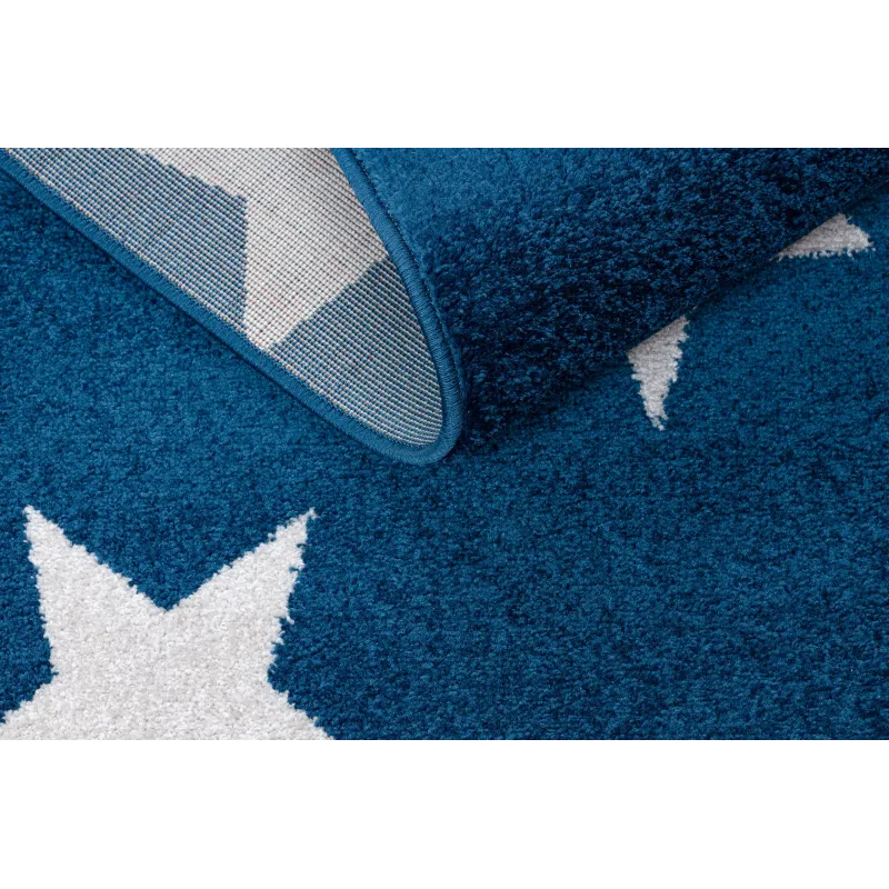 SKETCH Round Rug - FA68 Blue/White Stars