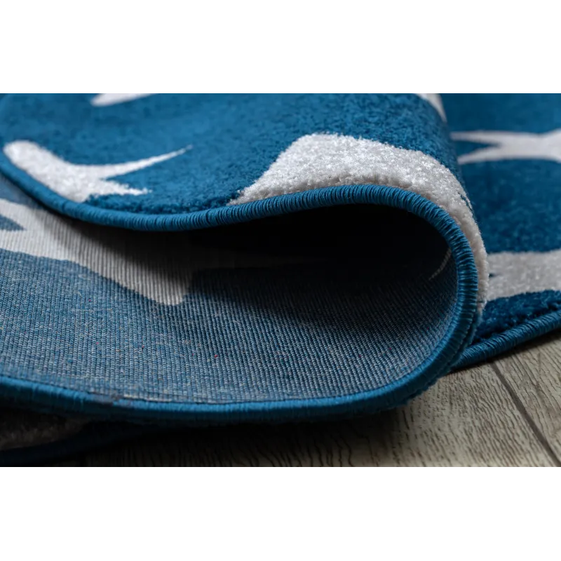 SKETCH Round Rug - FA68 Blue/White Stars