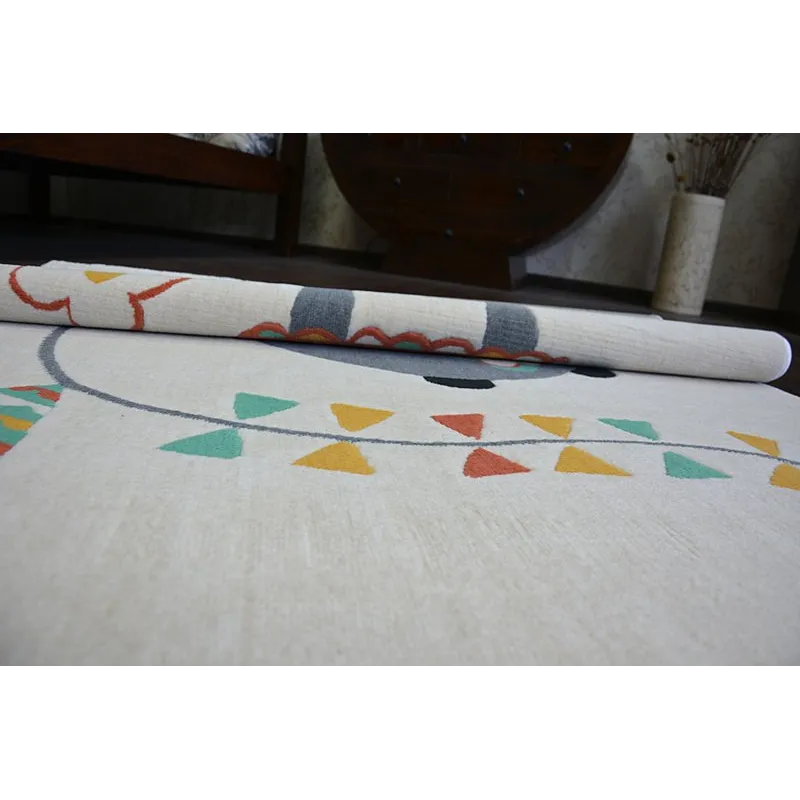 Modern rug in pastel shades, perfect for living rooms or bedrooms
