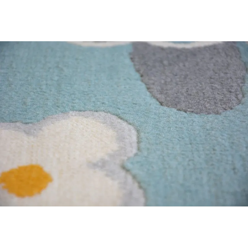 Ideal rug for living room or kids' room, in soft pastel shades