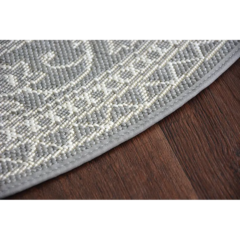 Round Sisal Rope Rug FLAT 48691/637 Grey