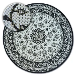 Round rug ROPE SISAL FLAT 48691/690 STAINED GLASS