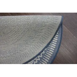 Round Sisal Rope Rug FLAT 48695/591 Blue