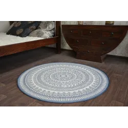 Round Sisal Rope Rug FLAT 48695/591 Blue