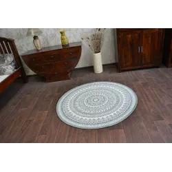 Stylish round sisal rug, a perfect addition to any interior