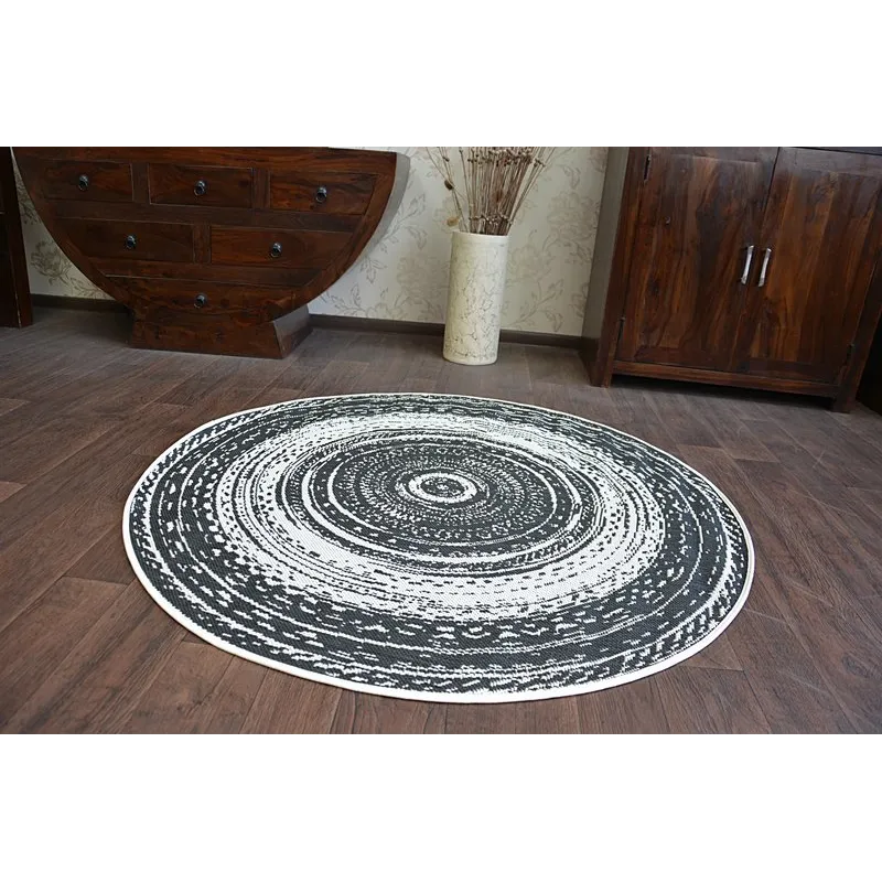 Round Sisal Rope Rug FLAT 48756/960 White