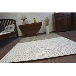 Sisal Cord Rug FLAT 48722/608 Cream Brown