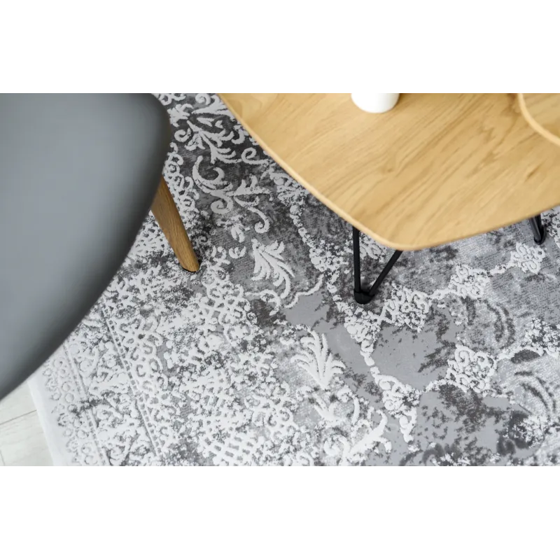 Acrylic Rug VALENCIA 2328 ORNAMENT Dark Gray/Ivory