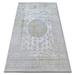 ACRYLIC VALENCIA Rug 2328 ORNAMENT Light Gray / Mustard