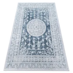 ACRYLIC VALENCIA Rug 2328 ORNAMENT Blue / Ivory
