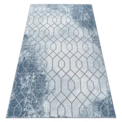 Rug ACRYLIC VALENCIA 3951 HEXAGON blue / gray