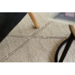 Cream ethnic rug, perfect for bedroom or kids' room