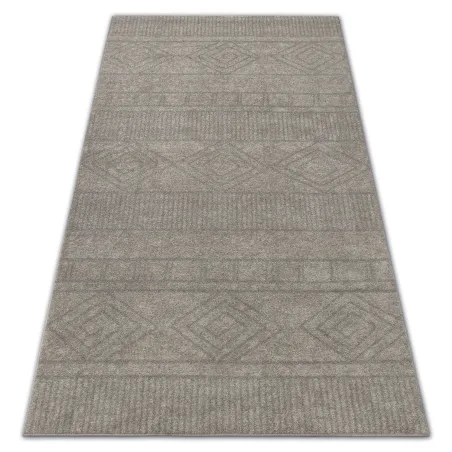 SOFT 8040 Aztec rug in cream color, modern carpet for living room