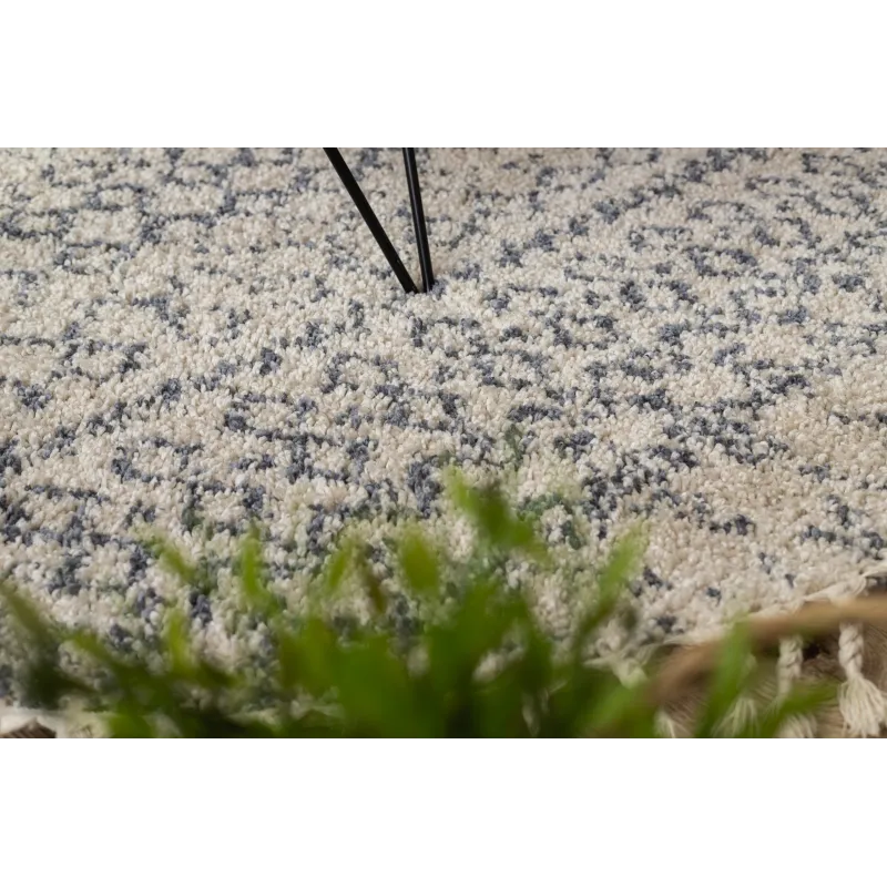 Berber Agadir Round Cream Rug 120cm
