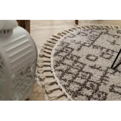 Berber Tanger B5940 Round Rug 120cm Cream