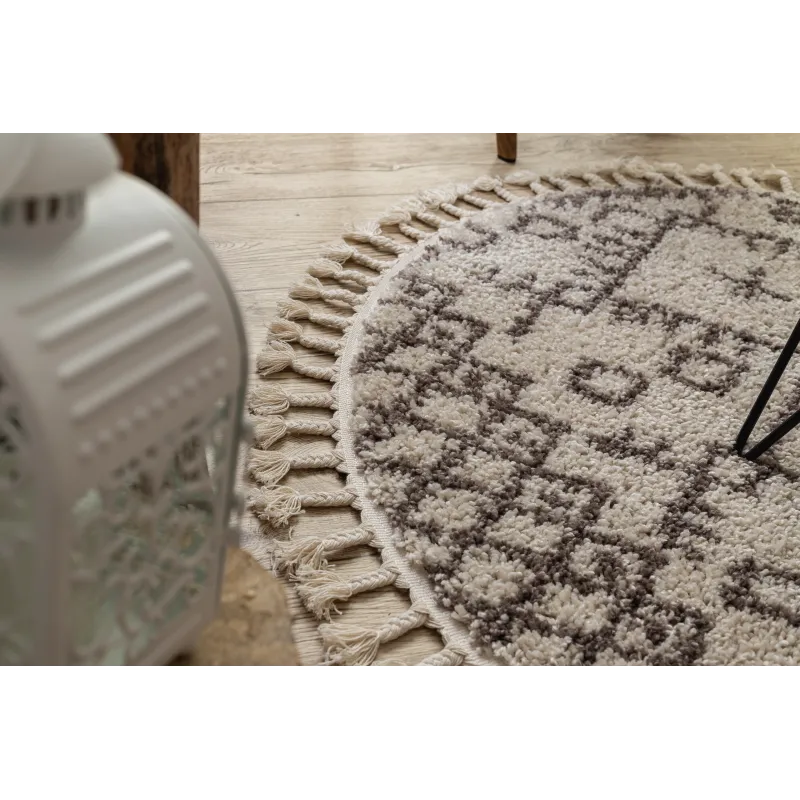 Berber Tanger B5940 Round Rug 120cm Cream