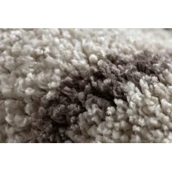 BERBER BENI Round Cream Shaggy Rug