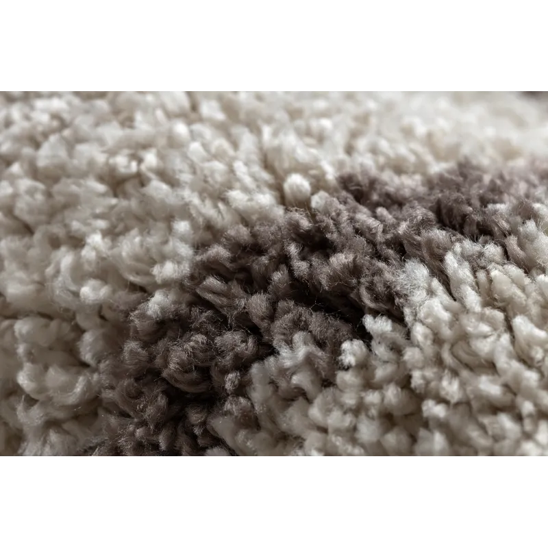 BERBER BENI Round Cream Shaggy Rug