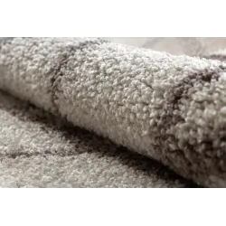 BERBER BENI Round Cream Shaggy Rug